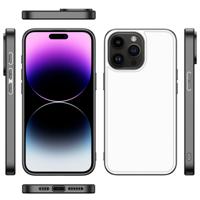 Back Cover Hoesje iPhone 15 Pro Max Zwart | Wit