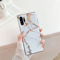 TPU glad Gemarmerde IMD mobiele telefoon Case voor Galaxy Note 10 + (wit F23)