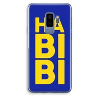 Habibi Blue: Samsung Galaxy S9 Plus Transparant Hoesje