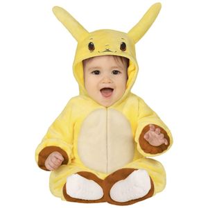 Verkleedkleding gele cartoon chinchilla kostuum voor baby/peuter