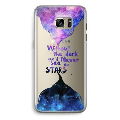 Stars quote: Samsung Galaxy S7 Edge Transparant Hoesje