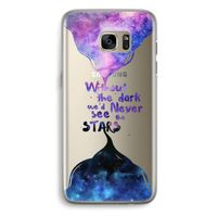 Stars quote: Samsung Galaxy S7 Edge Transparant Hoesje