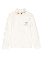Mini Rodini blouse imprimée Chef Panda en coton - Jaune