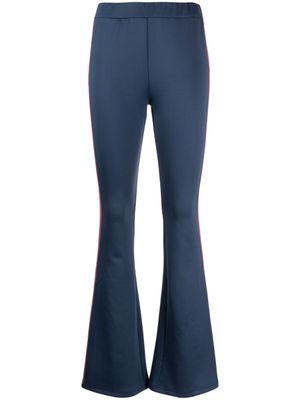 izzue legging rayé à taille haute - Bleu
