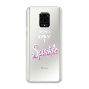 Sparkle quote: Xiaomi Redmi Note 10 Lite Transparant Hoesje