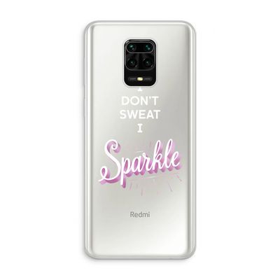 Sparkle quote: Xiaomi Redmi Note 10 Lite Transparant Hoesje