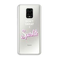 Sparkle quote: Xiaomi Redmi Note 10 Lite Transparant Hoesje
