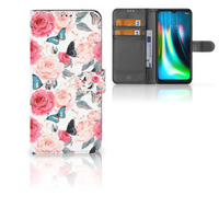 Motorola Moto G9 Play | E7 Plus Hoesje Butterfly Roses