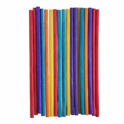 Pincellos - ronde multi-color hobby knutsel houtjes - ijslollie stokjes - 120x stuks - 15 x 0.5 cm