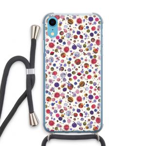 Planets Space: iPhone XR Transparant Hoesje met koord