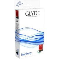 Glyde Premium Vegan Condooms Blueberry 10 stuks - thumbnail