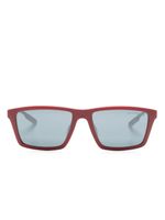 Emporio Armani lunettes de vue rectangulaires à logo embossé - Noir