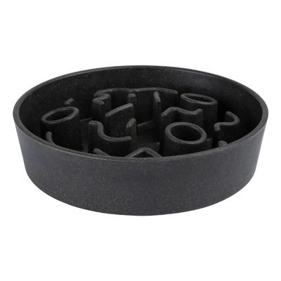 District 70 Bamboo Slow Feeder Donkergrijs hond Ø21 cm 1200 ml