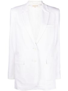 Michael Michael Kors blazer à simple boutonnage - Blanc