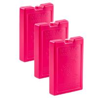 Koelelementen van 1000 gram - 6x stuks - roze - 22 x 14.5 x 3.5 cm - voor koeltas en koelbox