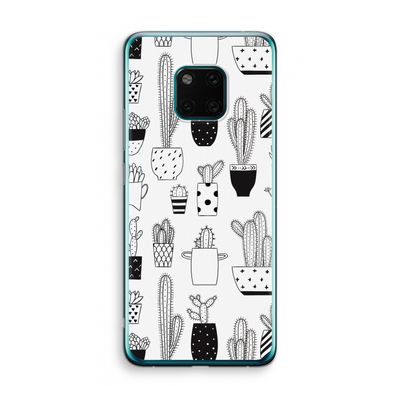 Cactusmotief: Huawei Mate 20 Pro Transparant Hoesje