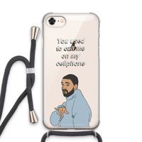 Hotline bling: iPhone 8 Transparant Hoesje met koord