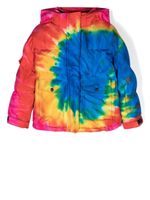 Dolce & Gabbana Kids veste à imprimé tie dye - Bleu