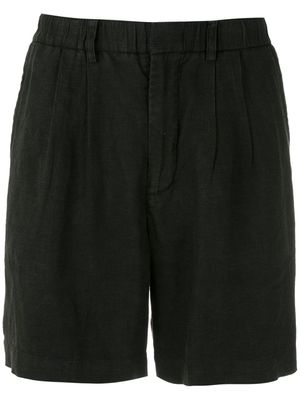 Handred short plissé en lin - Noir