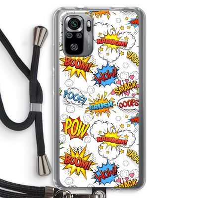 Pow Smack: Xiaomi Redmi Note 10S Transparant Hoesje met koord