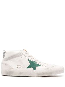 Golden Goose baskets Mid Star en cuir - Blanc