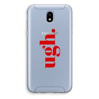 Ugh: Samsung Galaxy J5 (2017) Transparant Hoesje Ugh: Samsung Galaxy J5 (2017) Transparant Hoesje
