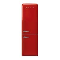 Smeg FAB32RRD5 koel-vriescombinatie Vrijstaand 331 l D Rood - thumbnail