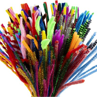 Creativ Company Chenille, l: 30,5 cm, dikte 4-6 mm, diverse kleuren, 250 div/ 1 doos