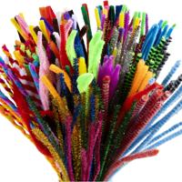 Creativ Company Chenille, l: 30,5 cm, dikte 4-6 mm, diverse kleuren, 250 div/ 1 doos