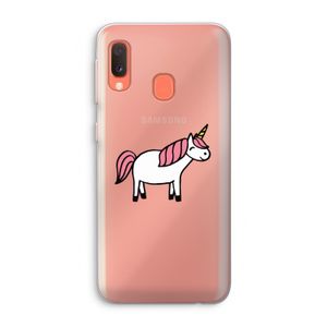 Eenhoorn: Samsung Galaxy A20e Transparant Hoesje