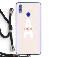Strawberry Milkshake: Honor Note 10 Transparant Hoesje met koord