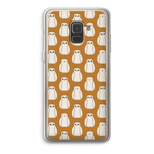 Uilen: Samsung Galaxy A8 (2018) Transparant Hoesje