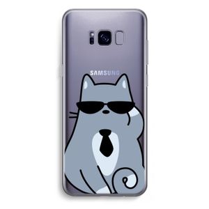 Cool cat: Samsung Galaxy S8 Plus Transparant Hoesje