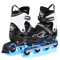 Verstelbare Inline Skates voor Kinderen 4 Maten Verstelbare Inline Skates met Lichtgevende Wielen Verlichte Rolschaatsen voor Binnen en Buiten-L