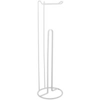 Wc/toiletrolhouder reservoir - metaal - wit - 54 cm - Voor 4/5 rollen - thumbnail