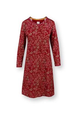 Pip Studio Pip Studio Danai Long Sleeve Nightdress Daisy Dreams Red S
