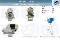 Startmotor Toyota 2.5KW 190597112050
