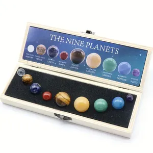 Doos met edelsteen planeten van het zonnestelsel - Rozenkwarts - Spiritueelboek.nl