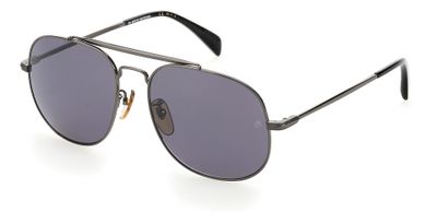 David Beckham zonnebril 7004/S cat.3 rond staal grijs/zilver