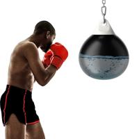 Hangende Bokszak Bokszak met Water Speedbal Snelheidsbal Bokslamp voor Gym Kantoor Thuis Zwart