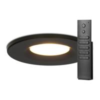 Set van 6 stuks dimbare LED inbouwspots zwart Venezia 6 Watt 2700K IP65 incl. afstandsbediening
