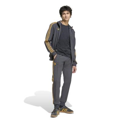 adidas Manchester United Terrace Icons Trainingspak Full-Zip Donkergrijs Goud