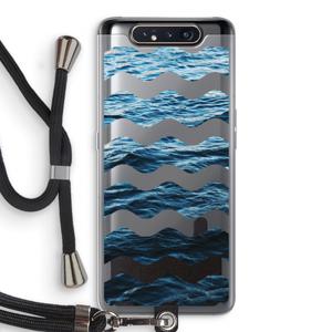 Oceaan: Samsung Galaxy A80 Transparant Hoesje met koord
