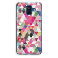 Gekleurde driehoekjes: Samsung Galaxy A6 (2018) Transparant Hoesje
