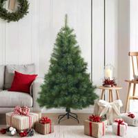 Kunstmatige Inklapbare Kerstboom Groen 120 cm PVC, staal