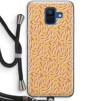 Camouflage: Samsung Galaxy A6 (2018) Transparant Hoesje met koord
