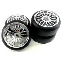 Absima 1:10 Straatmodel Complete wielen Drift Chroom 4 stuk(s) Absima 1:10 Straatmodel Complete wielen Drift Chroom 4 stuk(s)