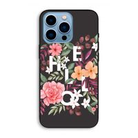 Hello in flowers: iPhone 13 Pro Max Biologisch afbreekbaar hoesje