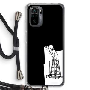 Musketon Painter: Xiaomi Redmi Note 10 Pro Transparant Hoesje met koord