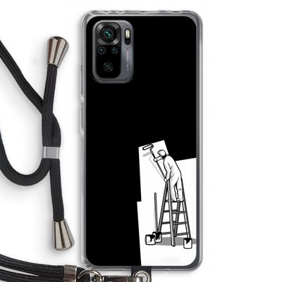 Musketon Painter: Xiaomi Redmi Note 10 Pro Transparant Hoesje met koord